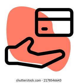 Digital payment method at restaurant expenses layout