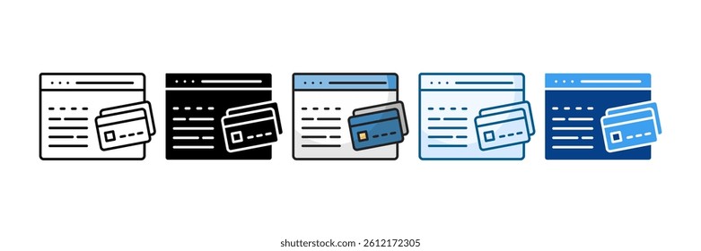 Digital Payments Icon Set Multiple Style Collection