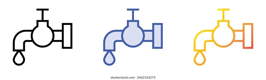 icono de lápiz digital. Diseño de estilo de relleno lineal, azul y degradado aislado sobre fondo blanco
