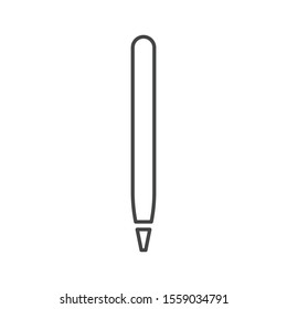 Digital pencil icon isolated on white background. Pencil symbol modern, simple, vector, icon for website design, mobile app, ui. Vector Illustration