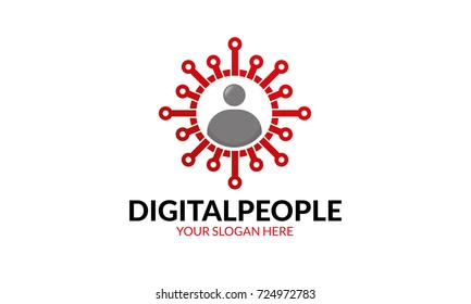 Digital People Logo Stock Vector (Royalty Free) 724972783 | Shutterstock