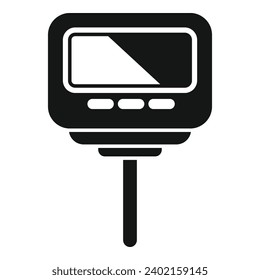 Digital ph meter icon simple vector. Test kit alkaline. Clinical acidic