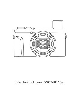 Digital photo camera. 3D Icon isolated on white background.Camera vector icon. Photo line vector icon minimalistic flat design.vector line photo icons set on white background.