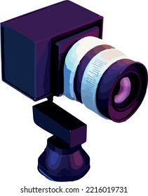 DIgital Photo Camera 3D isometric