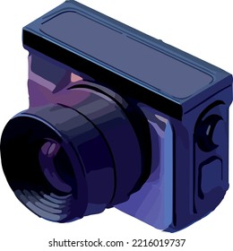 DIgital Photo Camera 3D isometric