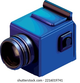 DIgital Photo Camera 3D isometric