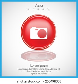 Digital photo camera. Icon