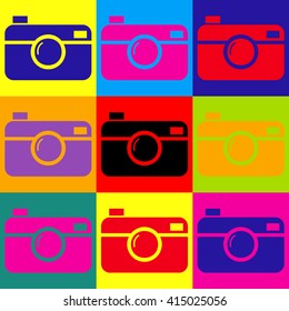 Digital photo camera icon