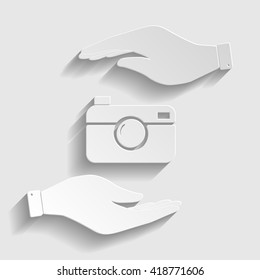 Digital photo camera icon