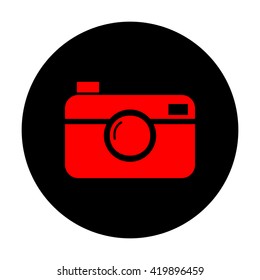 Digital photo camera icon