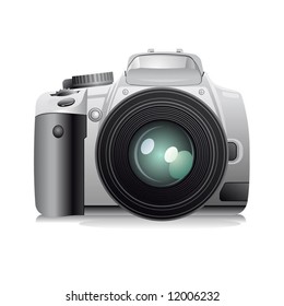 Digital photo camera, vector illustration