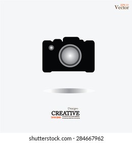 digital photo camera. vector illustrator.      