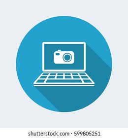 Digital photo - Vector flat icon