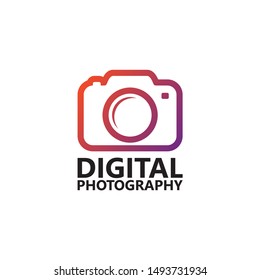 Digital Photography Logo Template Design Vector, Emblem, Design Concept, Creative Symbol, Icon