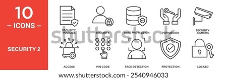 Digital and Physical Security Icons