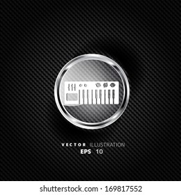 digital piano synthesizer icon
