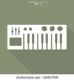 digital piano synthesizer icon