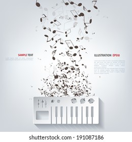 digital piano synthesizer icon
