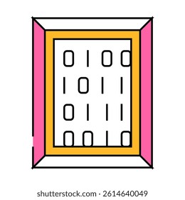 digital picture line icon vector. digital picture sign. isolated symbol illustration