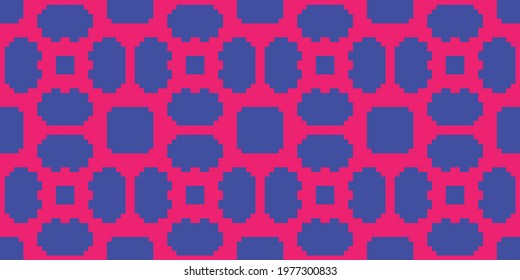 Digital Pixel background. Digital texture. Vector illustration  Colors:  Ruby, Han Purple