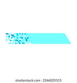 digital pixel banner cartoon. display web, ad creative, visual branding digital pixel banner sign. isolated symbol vector illustration