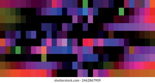 Digital Pixel Explosion. Abstract Virtual Cyber Space Data Flow. Halftone Pixel Effect Round Explosion. Vector Illustration.