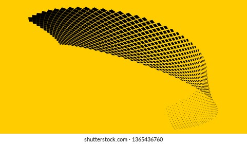 digital pixel gradient geometry pattern