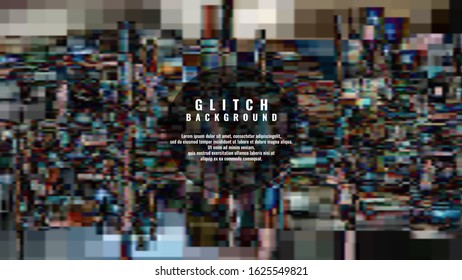 Digital Pixel Noise. Glitch Error background