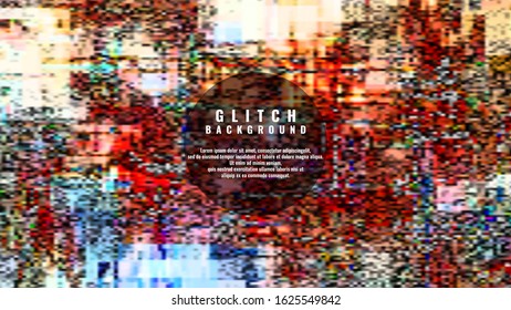 Digital Pixel Noise. Glitch Error background