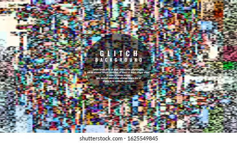 Digital Pixel Noise. Glitch Error background