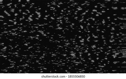 Ruido de píxel digital en un fondo oscuro. Fondo de textura de brillo abstracto. Ilustración vectorial.