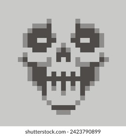 Digital, pixel skull, vintage design t shirts
