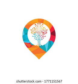 Digital Point Technology Logo template design.