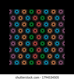 Digital polygonal pattern illustration is perfect for pillow design needs, fabric motif wallpaper etc.