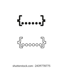 Digital ports vector icons. Connection interface symbol. Technology plug design. Vector illustration. EPS 10.