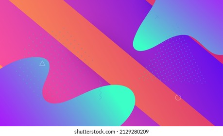 Digital Poster. 3d Landing Page. Flow Minimal Shape. Modern Concept. Abstract Design. Purple Trendy Banner. Technology Brochure. Graphic Paper. Lilac Digital Poster