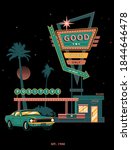 Digital poster, vintage style, vector elements, holiday 