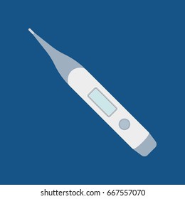 digital pregnancy test, flat design vector