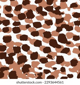 Digital print doodle dots hand drawn pattern design. oversized shadow 