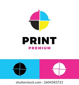 digital print icon vector logo template illustration design