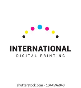 Plantilla vectorial de icono de logotipo de impresión digital.