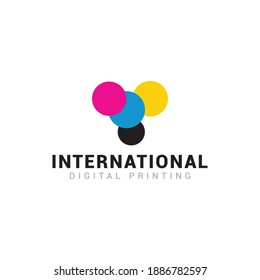 Plantilla vectorial de icono de logotipo de impresión digital.