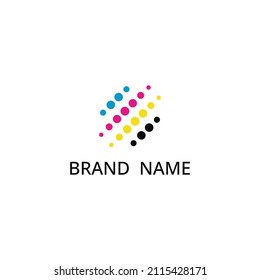 Ilustración vectorial del logotipo de impresión digital