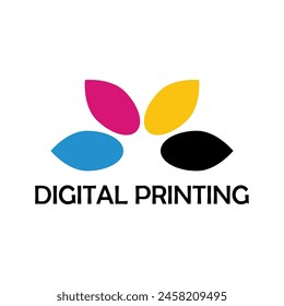 Digital Print logo vector design 