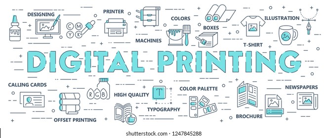 Digital Printing Flat Background