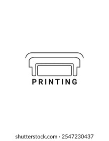 Digital Printing Logo Design Template, Print Shop Logo, Printer Logo