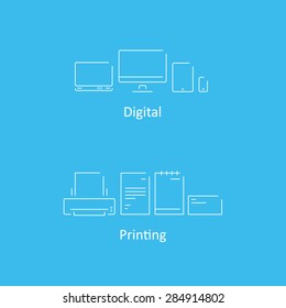 Digital and Printing symbol