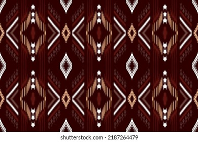 Digital printing textile pattern background. Aztec Ikat background. The design to make this pattern uses a ikat pattern. Spread in Central Asia and some Southeast Asian countries