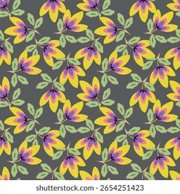 digital printing textile pattern wallpaper flower allover