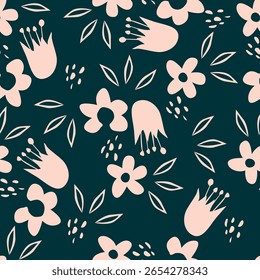 impressão digital padrão têxtil papel de parede flor allover